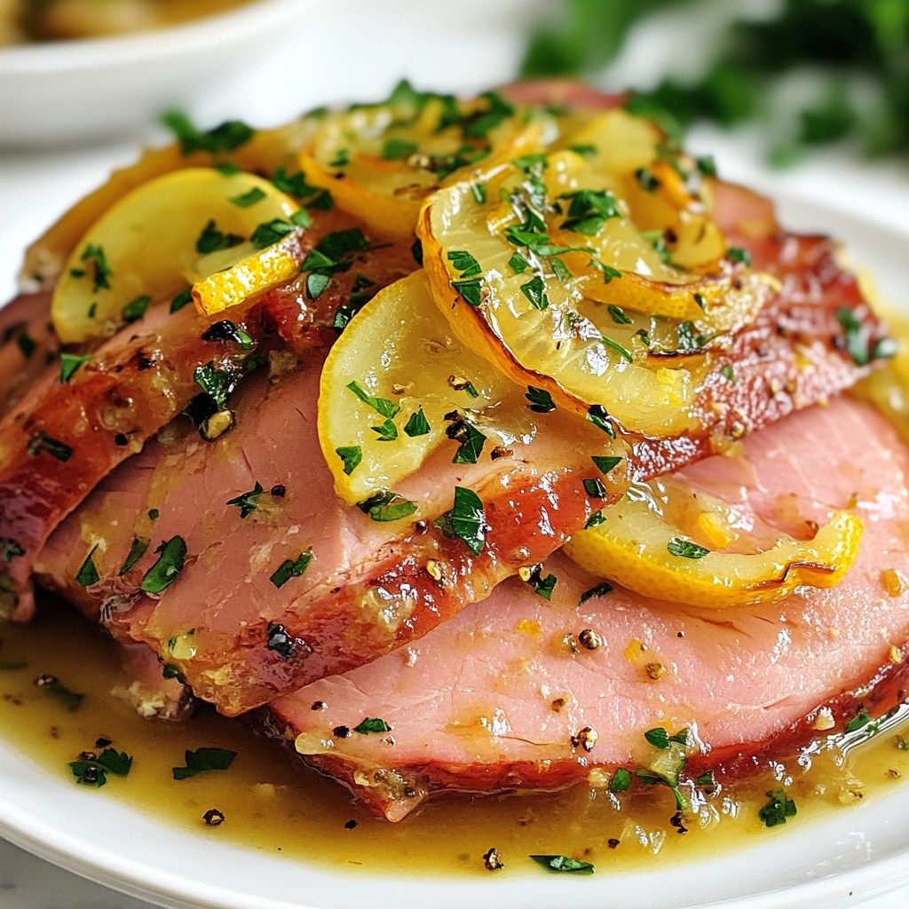 Savory Instant Pot Lemon Herb Turkey Ham Recipe