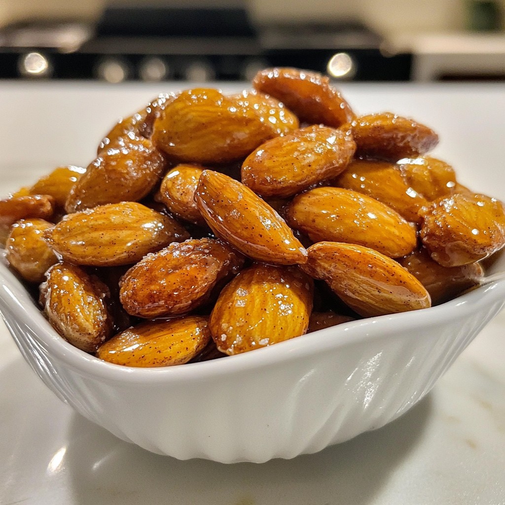 Maple Cinnamon Roasted Almonds Tasty Snack Idea