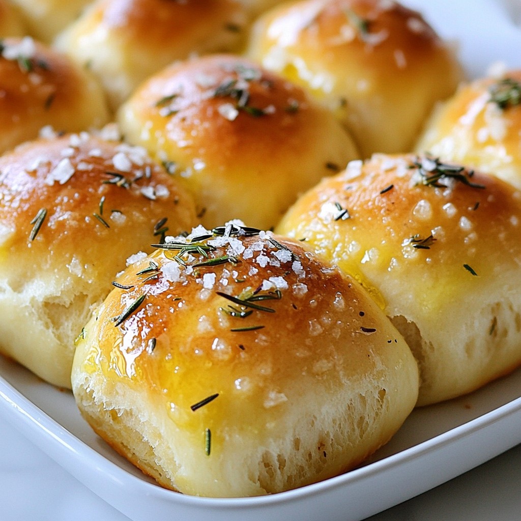 Rosemary Garlic Dinner Rolls Fresh and Fluffy Delight