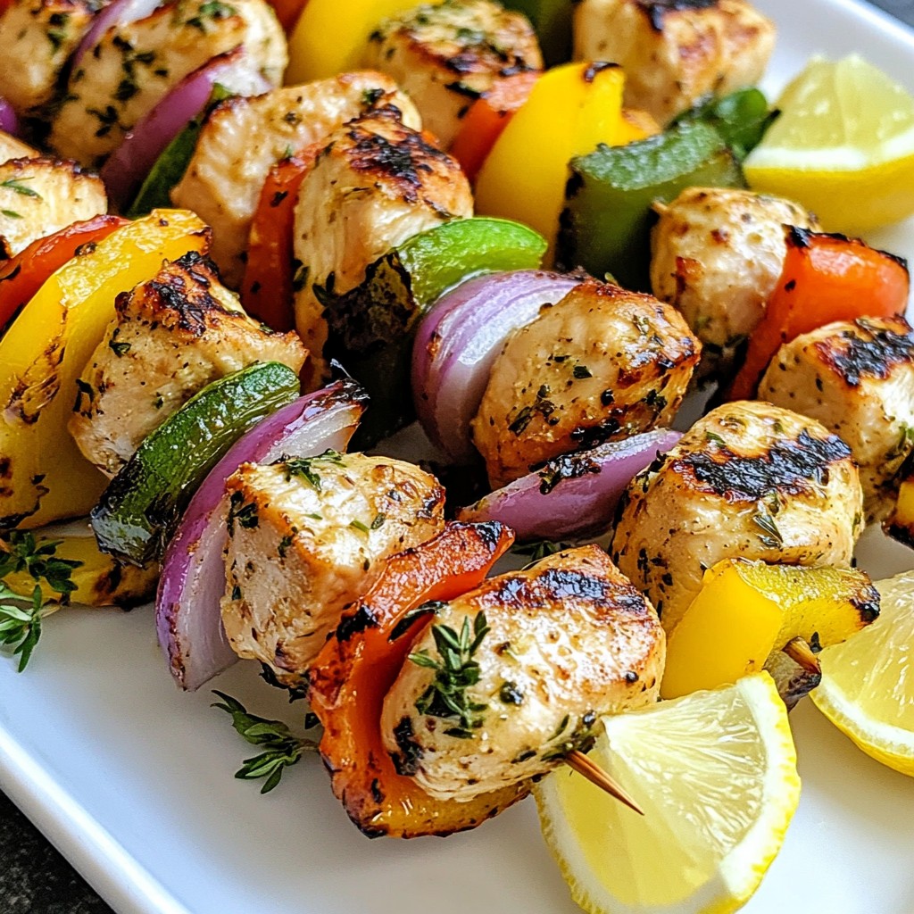 Lemon Herb Grilled Chicken Kabobs Flavorful and Easy