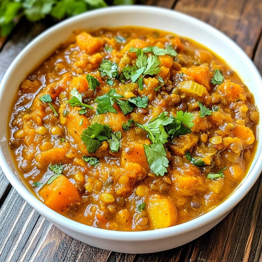 Spiced Instant Pot Carrot Lentil Stew Delight