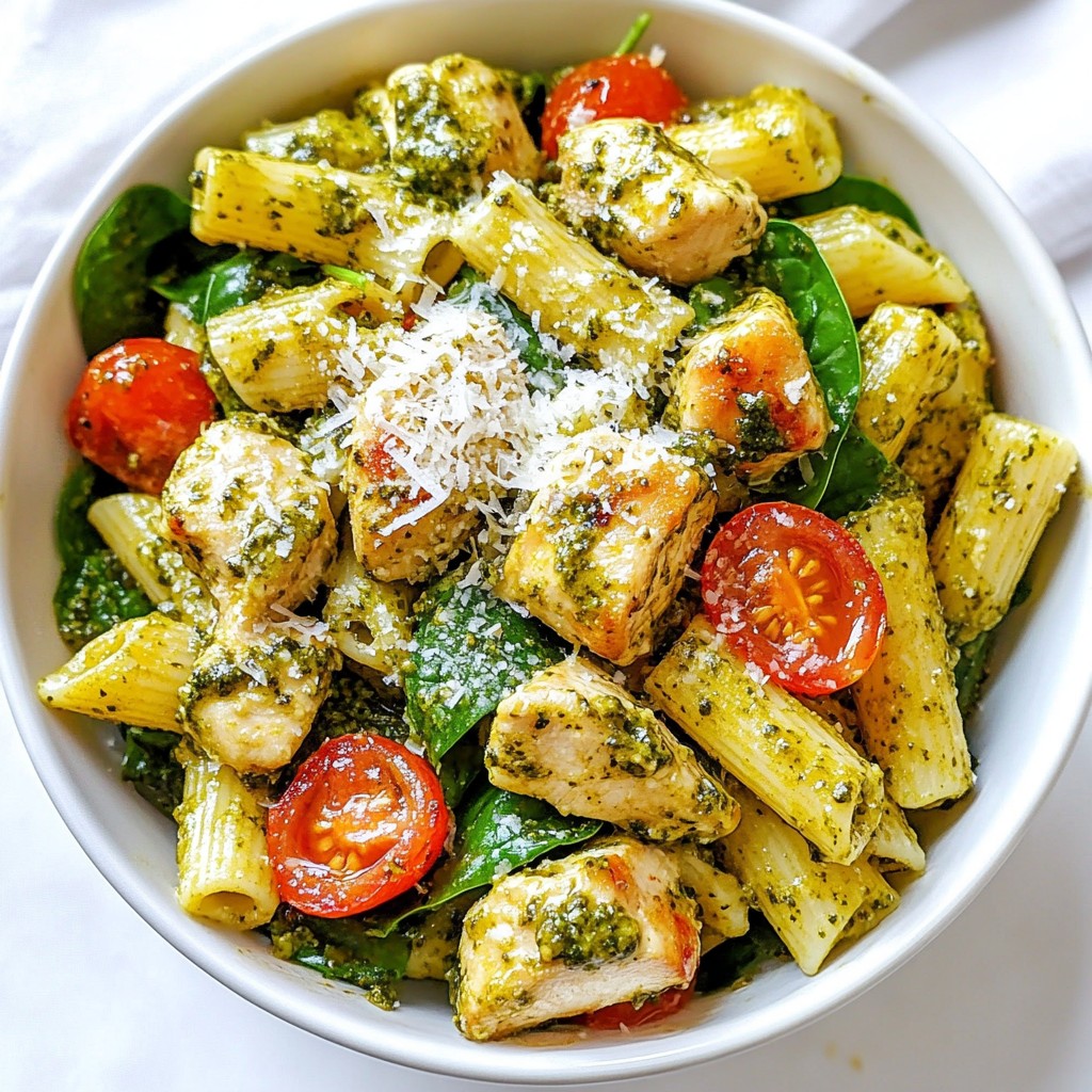 Savory Instant Pot Pesto Chicken Pasta Delight