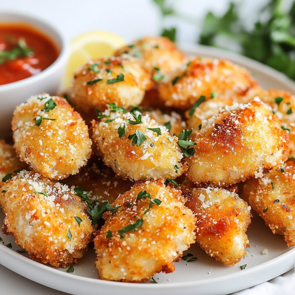 Garlic Parmesan Chicken Bites Easy and Tasty Snack