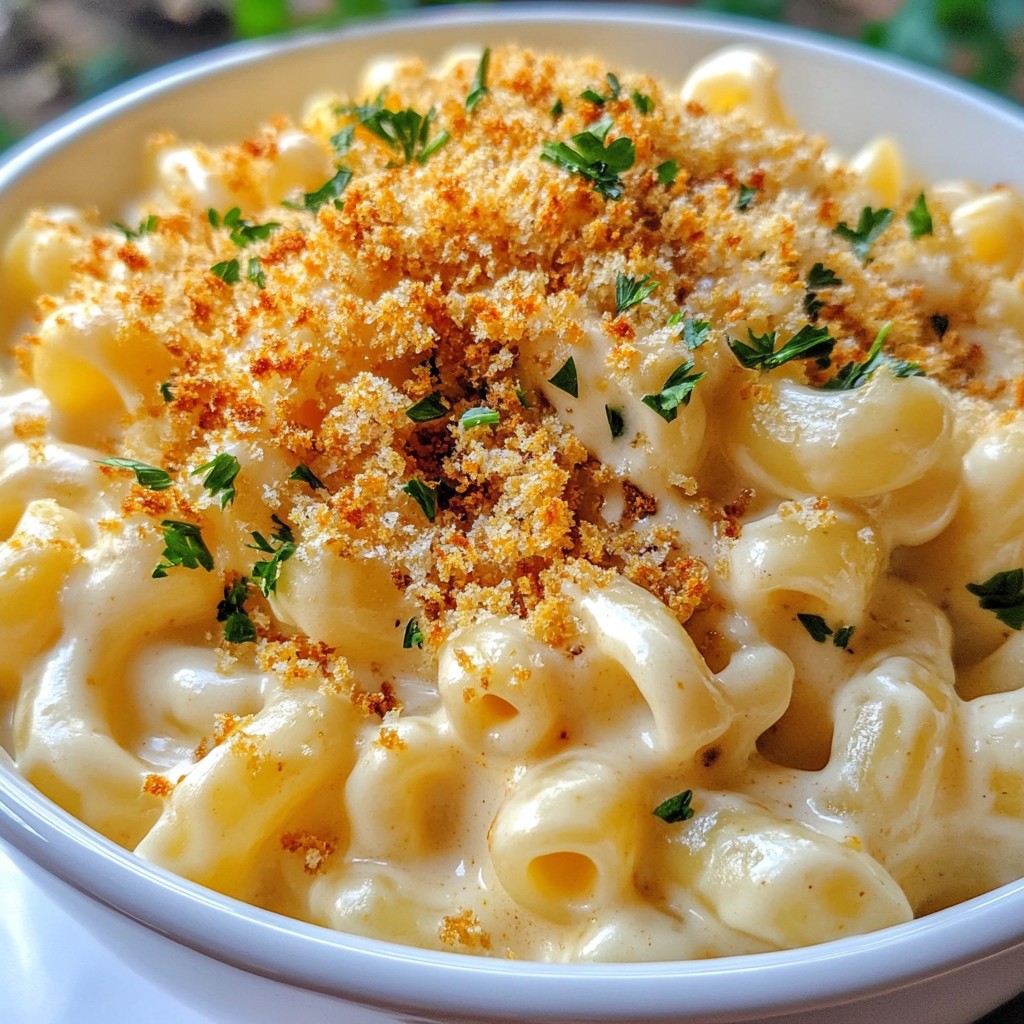 Creamy Garlic White Cheddar Mac Easy Comfort Meal