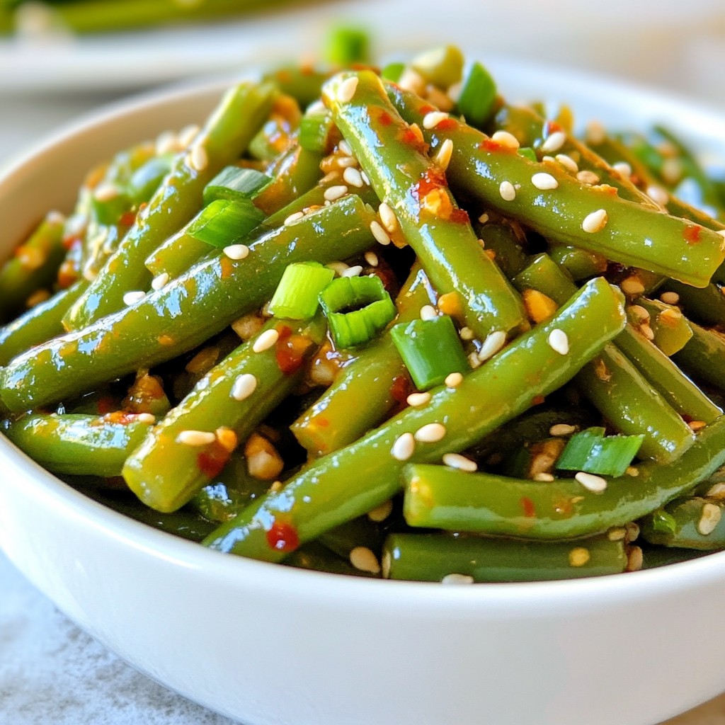 Spicy Garlic Green Beans Delightful and Easy Recipe
