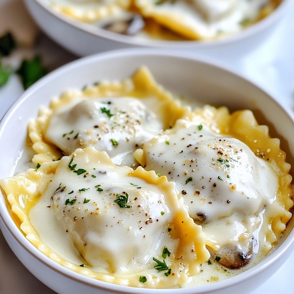 Cheesy Instant Pot Mushroom Ravioli Delightful Dish