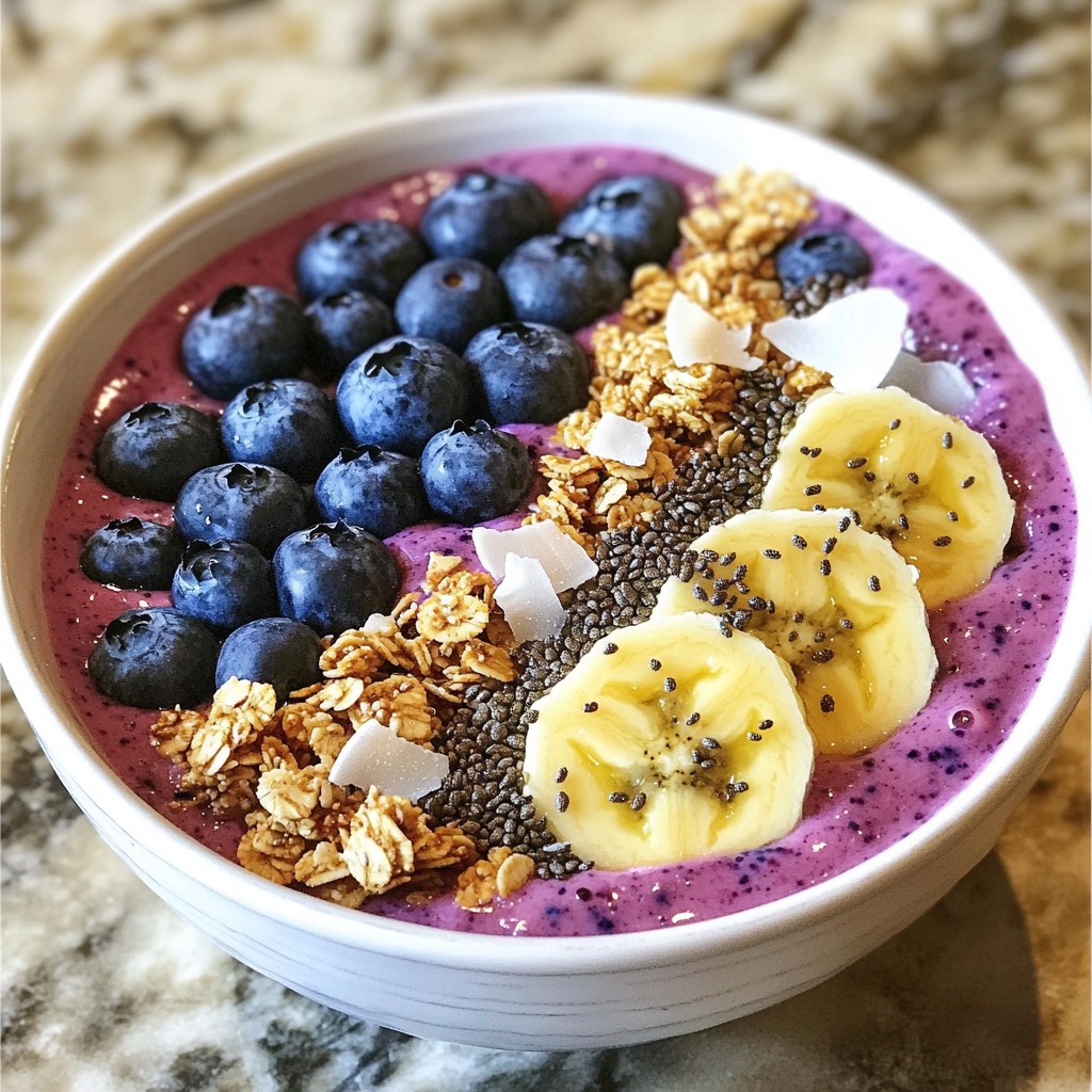 Blueberry Banana Smoothie Bowl Nutrient-Packed Goodness