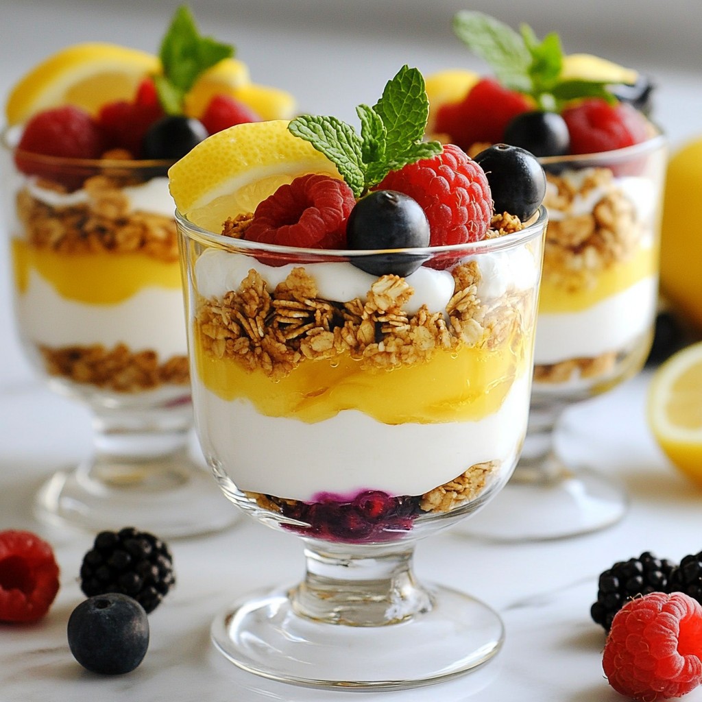 Lemon Berry Yogurt Parfait Delightful and Simple Recipe