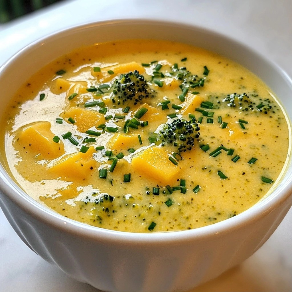 Velvety Instant Pot Broccoli Cheddar Bisque Recipe