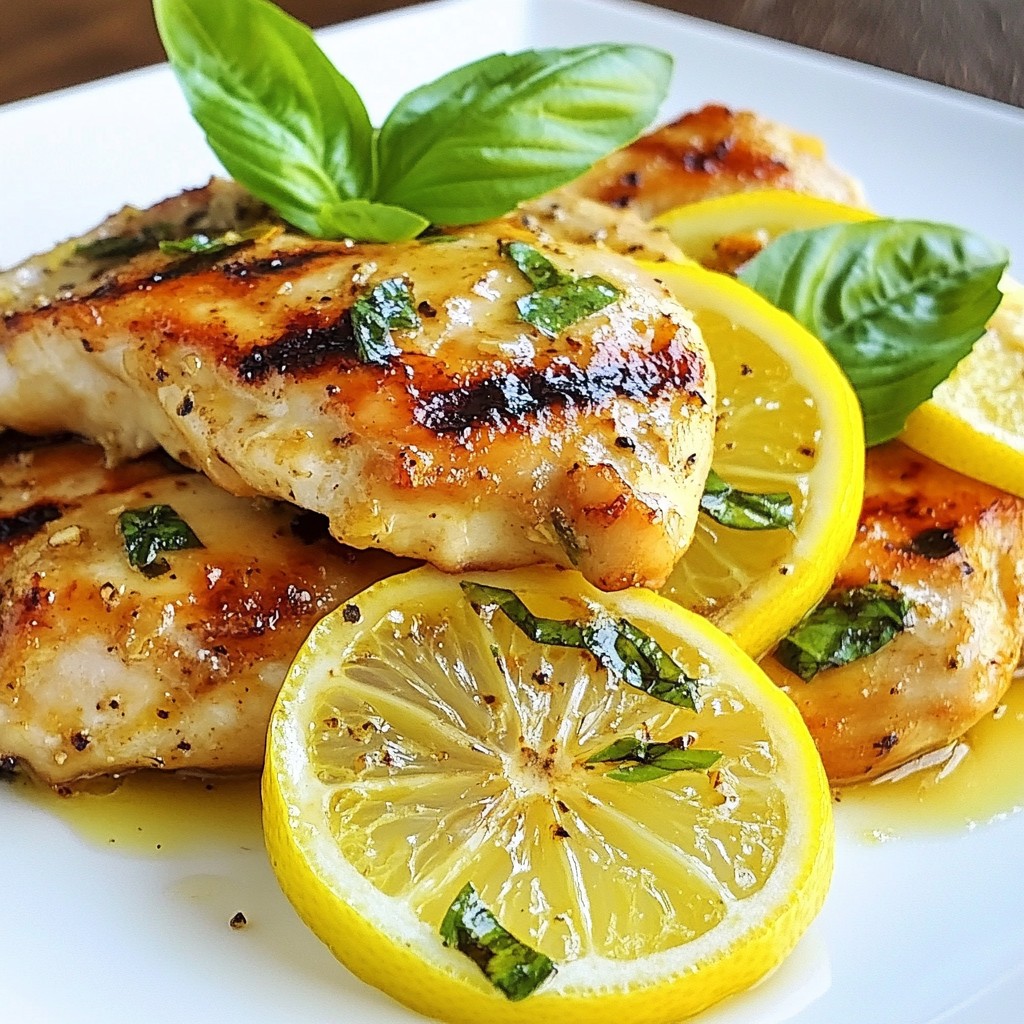 Lemon Basil Grilled Chicken Fresh and Flavorful Dish