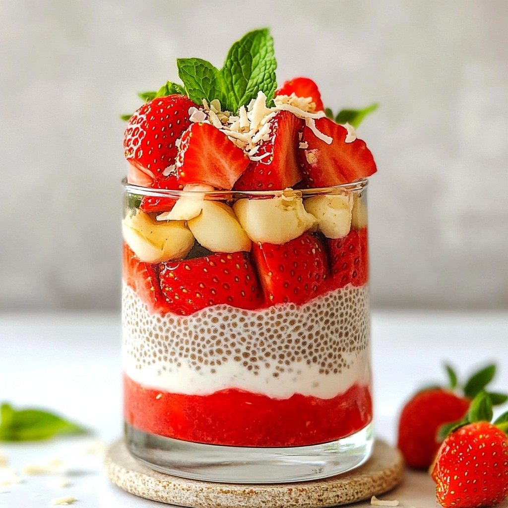 Strawberry Coconut Chia Parfait Easy and Delicious Treat