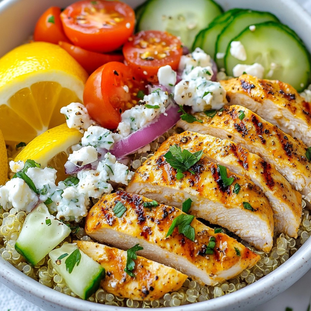 Greek Chicken Gyro Bowls Flavorful and Easy Recipe