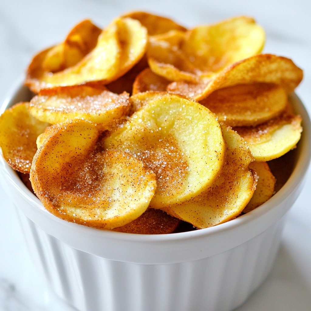 Cinnamon Sugar Apple Chips Irresistible Crunchy Snack