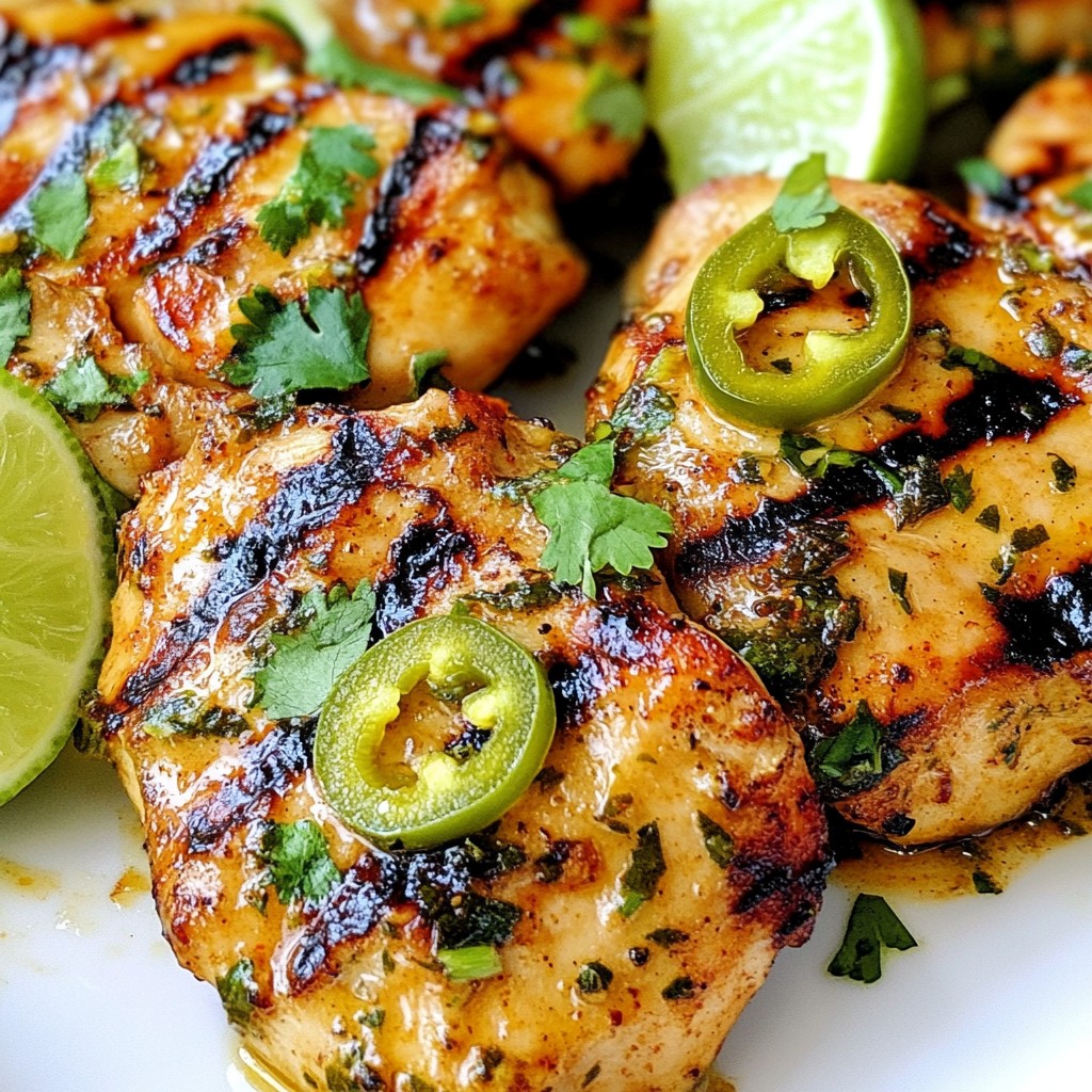 Jalapeño Lime Grilled Chicken Zesty and Flavorful Dish