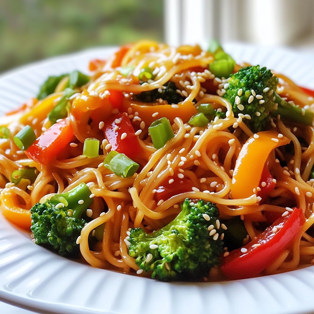 Teriyaki Veggie Stir Fry Noodles Fresh and Flavorful Dish
