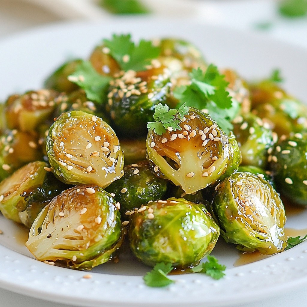 Sriracha Honey Glazed Brussels Sprouts Tasty Delight