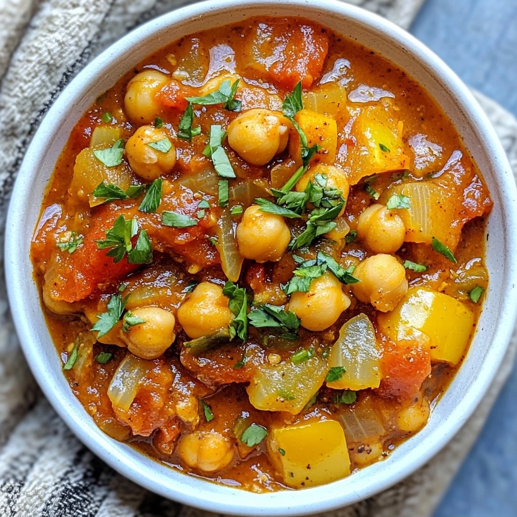 Savory Instant Pot Chickpea Tomato Stew Recipe