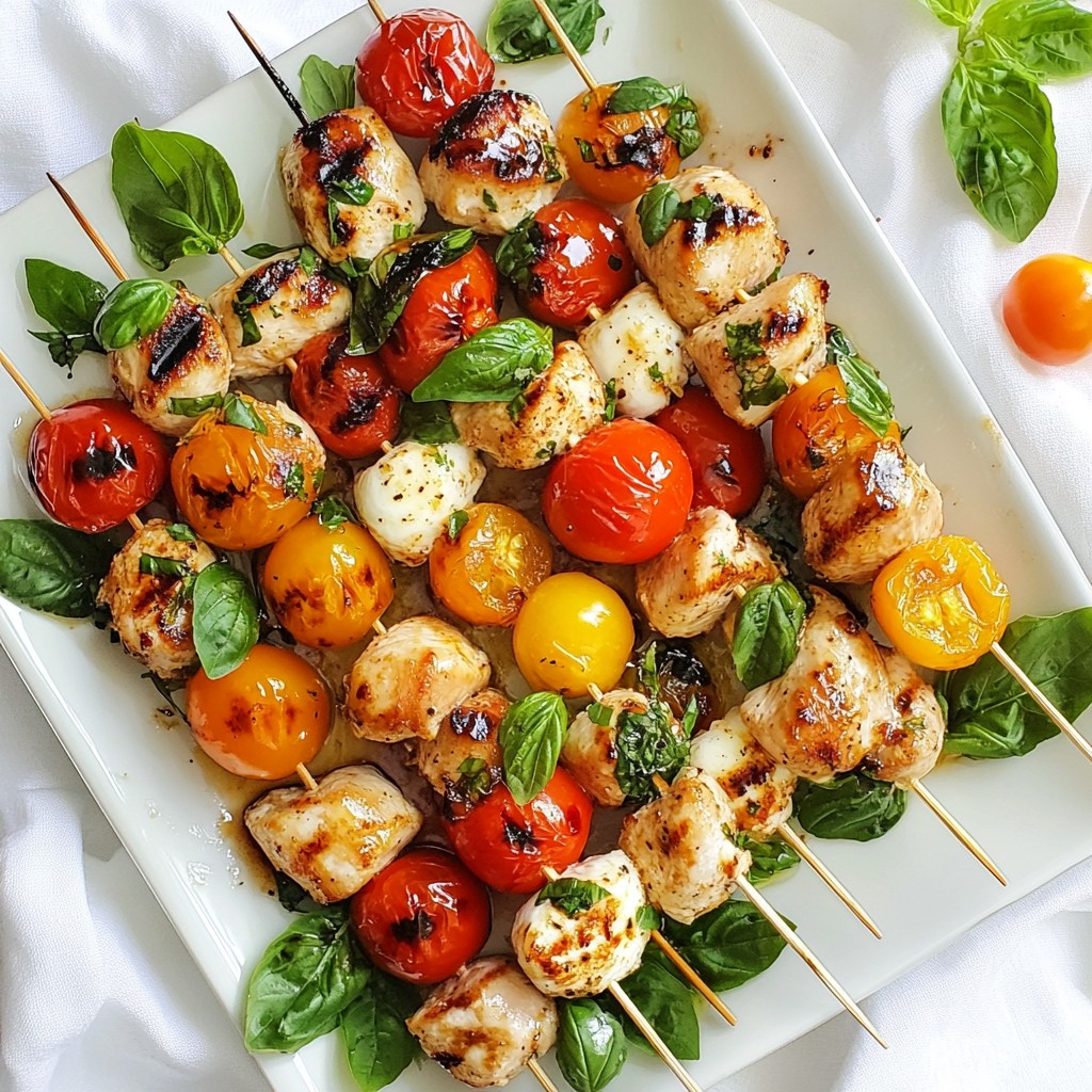 Grilled Chicken Caprese Skewers Flavorful and Simple Recipe