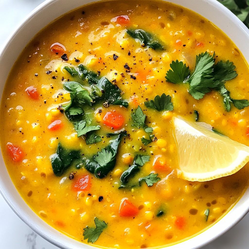 Hearty Instant Pot Red Lentil Curry Soup Delight