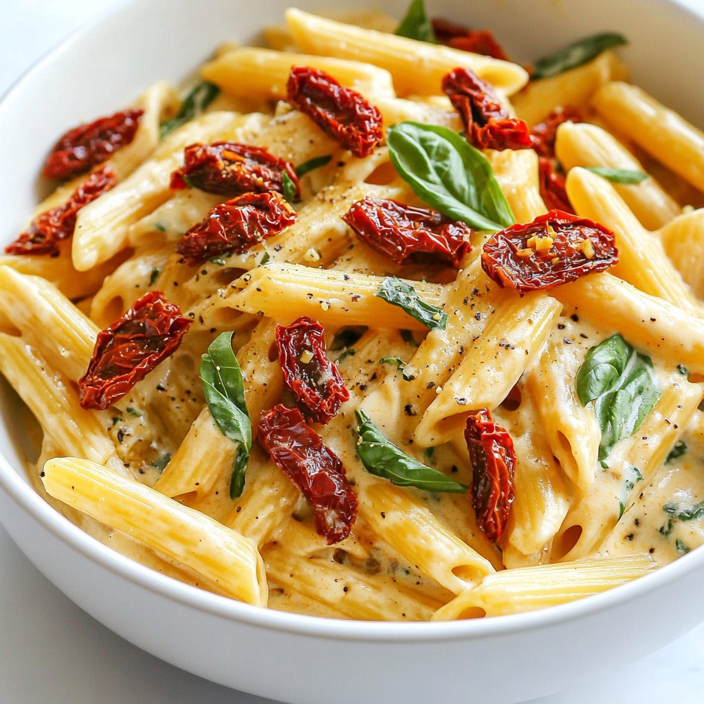 Creamy Instant Pot Sun-Dried Tomato Penne Delight