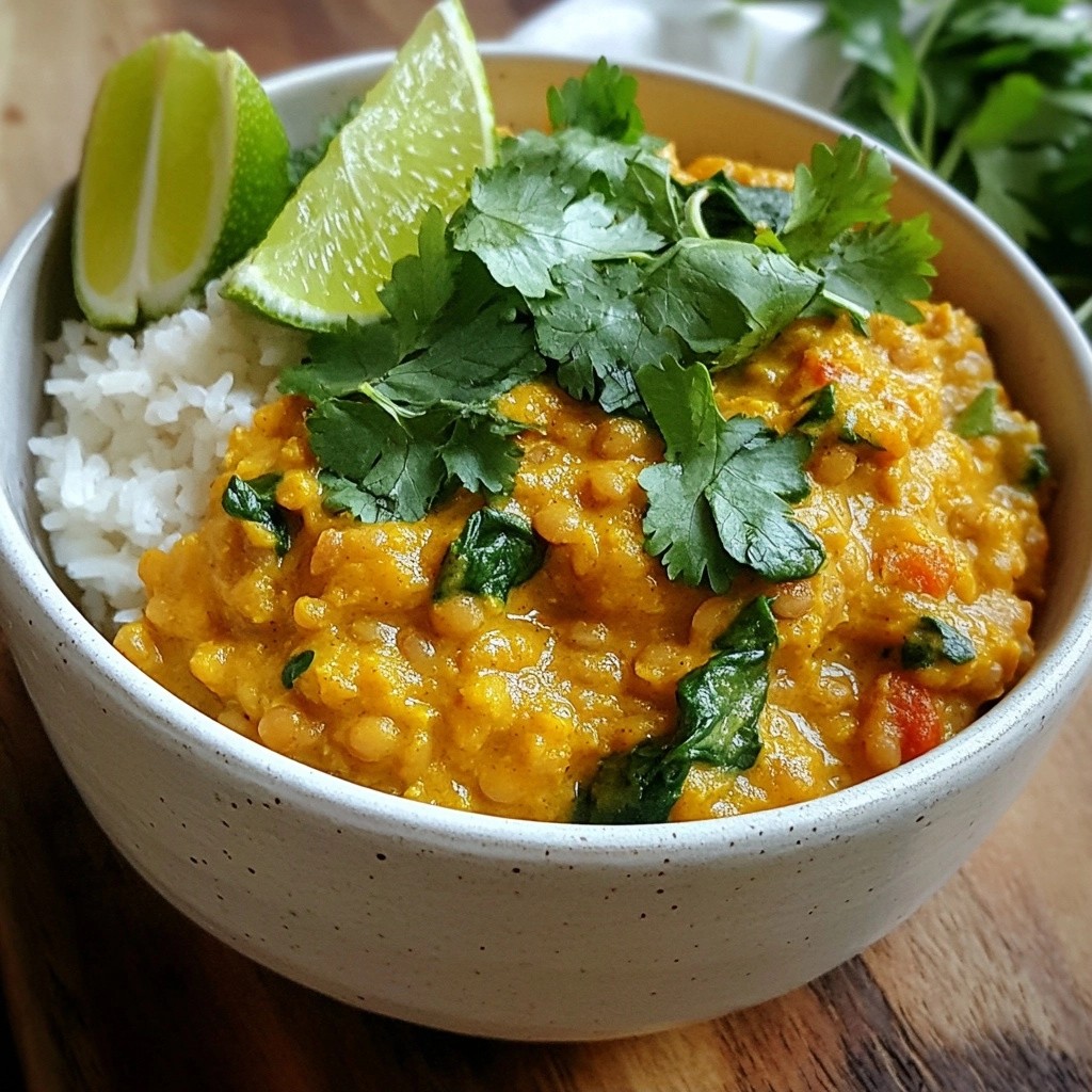 Rich Instant Pot Coconut Lentil Curry Delightful Meal