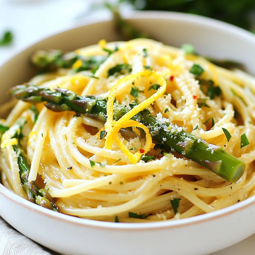 Zesty Instant Pot Lemon Asparagus Linguine Delight