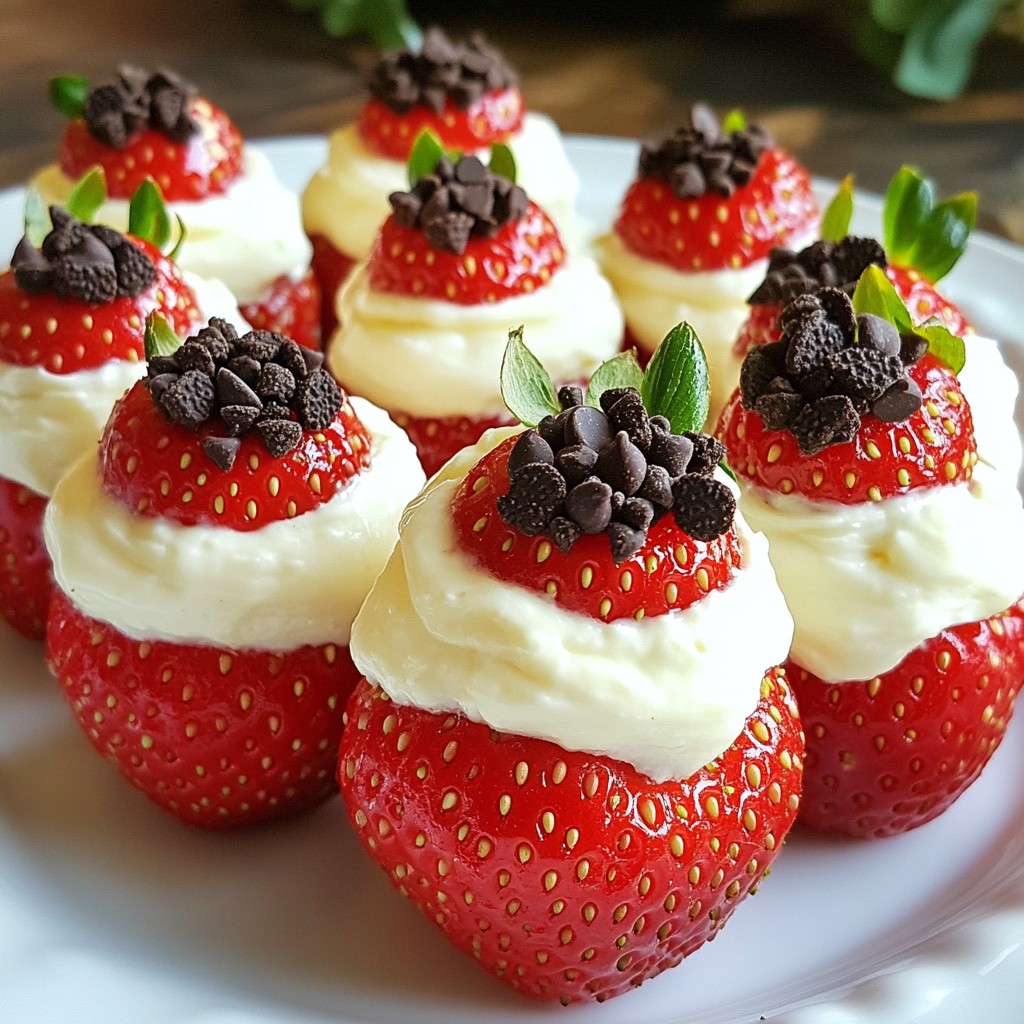 Oreo Cheesecake Stuffed Strawberries Sweet Delight