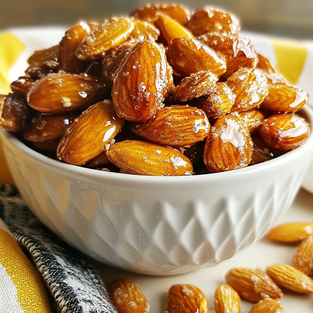 Maple Cinnamon Roasted Almonds Irresistible Snack Treat