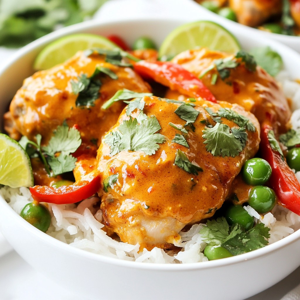 Spicy Instant Pot Thai Peanut Chicken Flavor Explosion