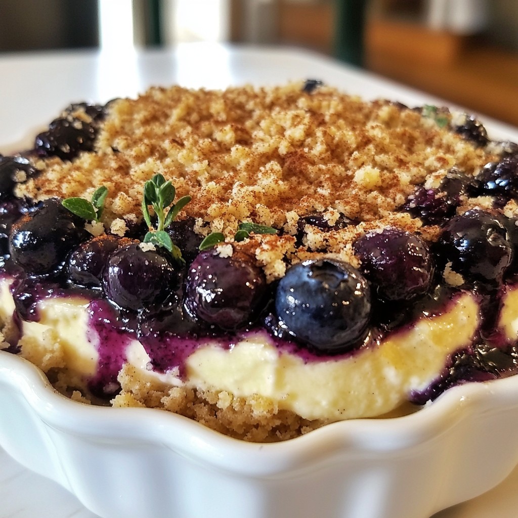 Blueberry Cheesecake Crumble Delightful and Easy Recipe