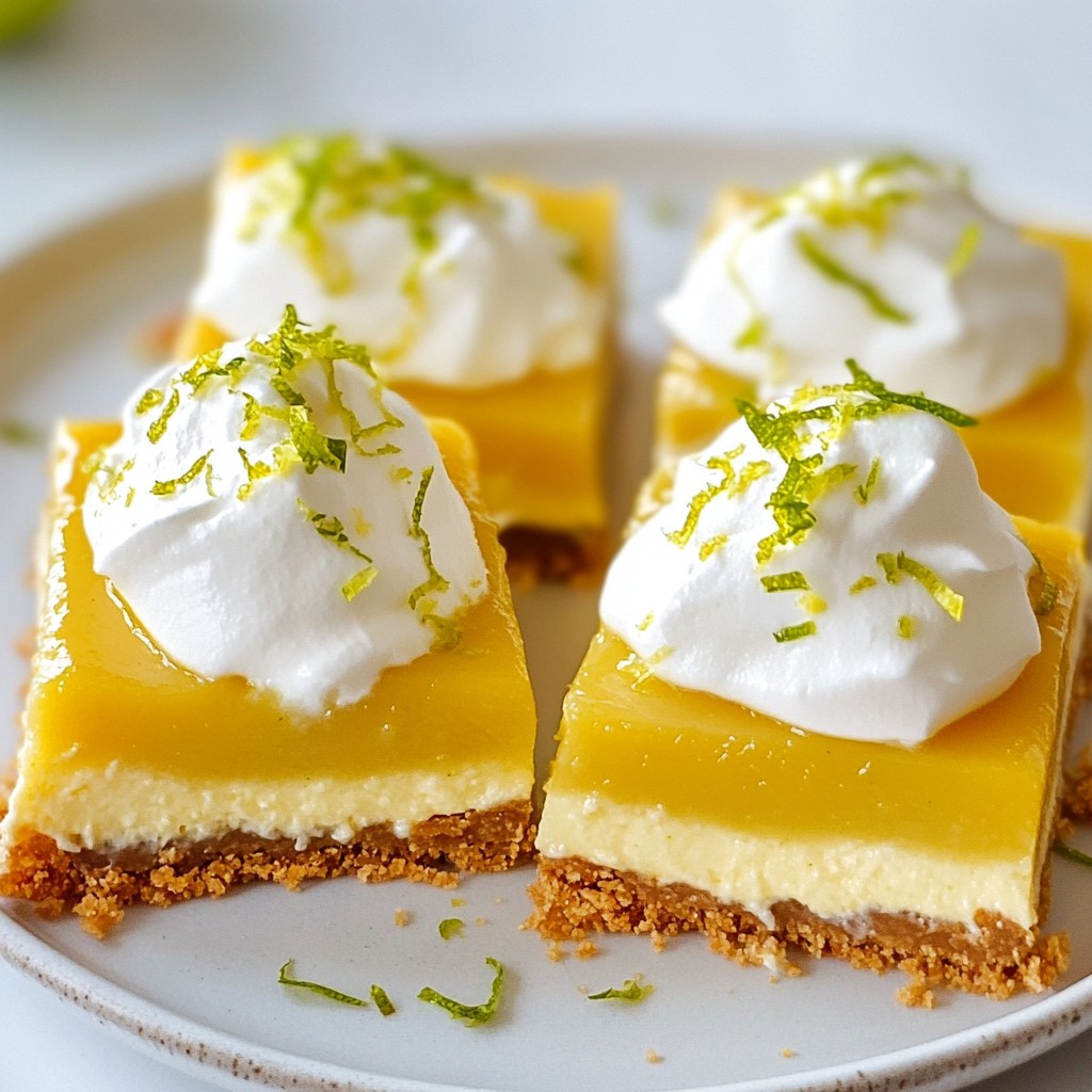 No-Bake Key Lime Pie Bars Tasty and Simple Recipe