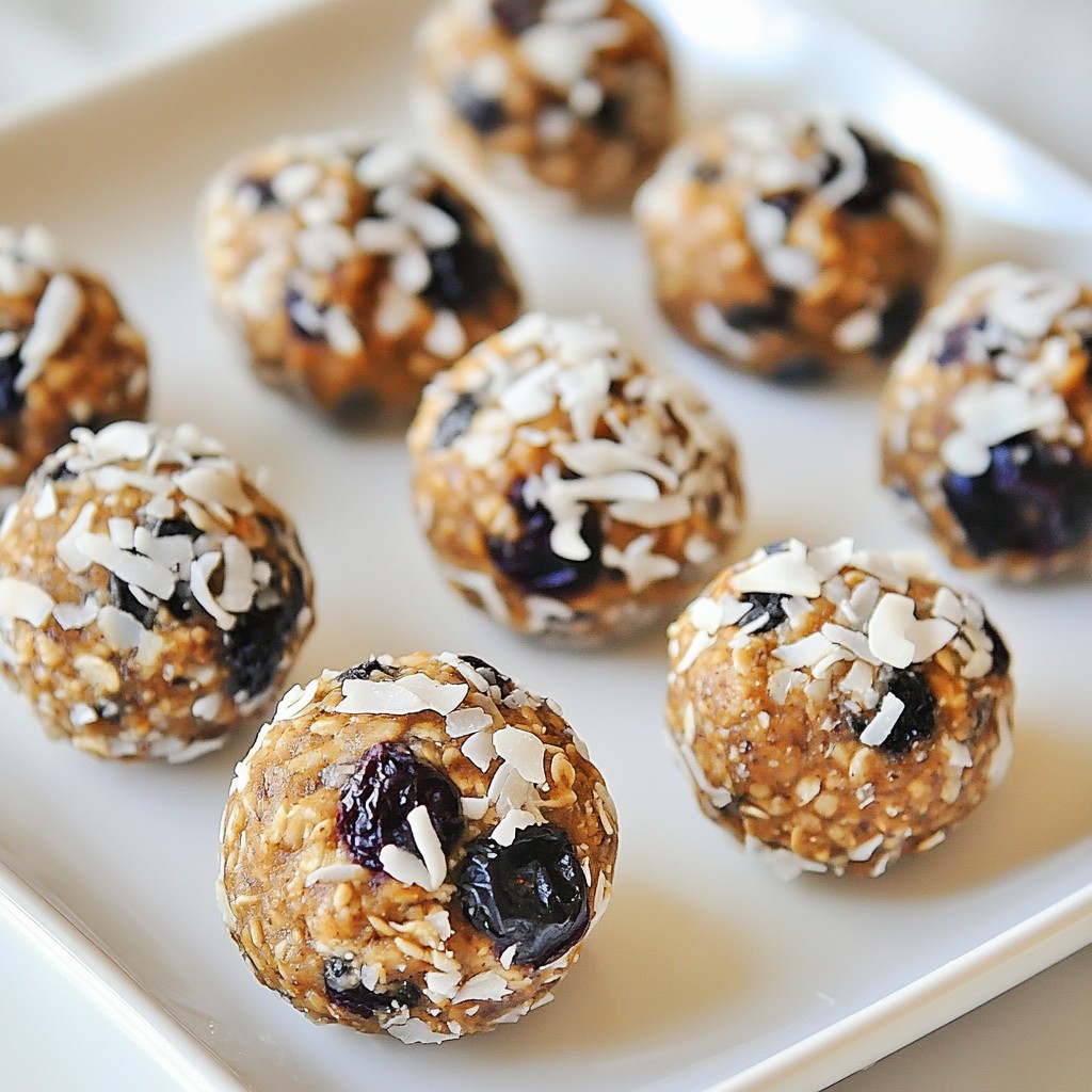 Blueberry Coconut Energy Bites Easy Healthy Snack