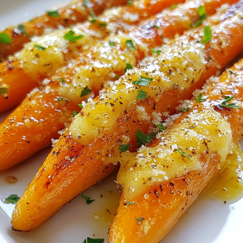 Garlic Parmesan Roasted Carrots Tasty Side Dish