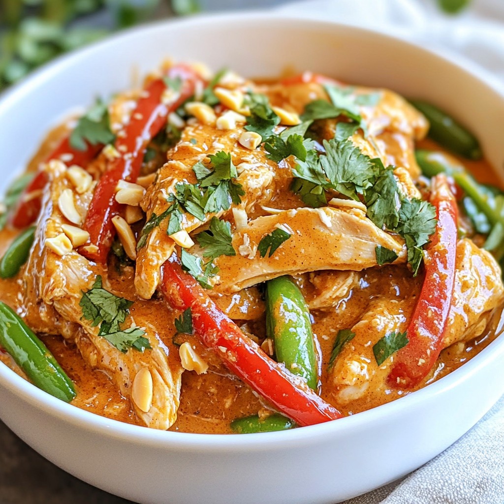 Spicy Instant Pot Thai Peanut Chicken Tasty and Quick