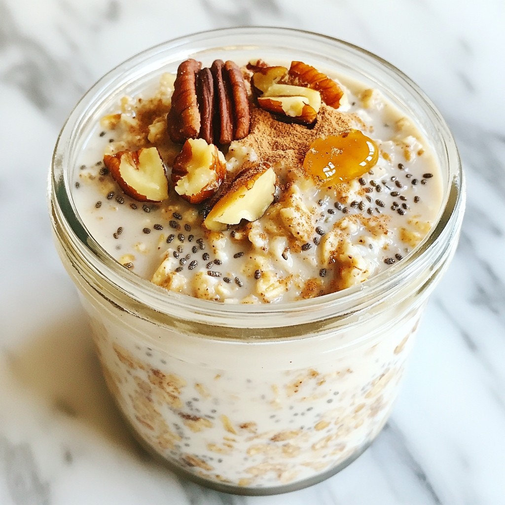 Cinnamon Roll Overnight Oats Easy and Delicious Recipe