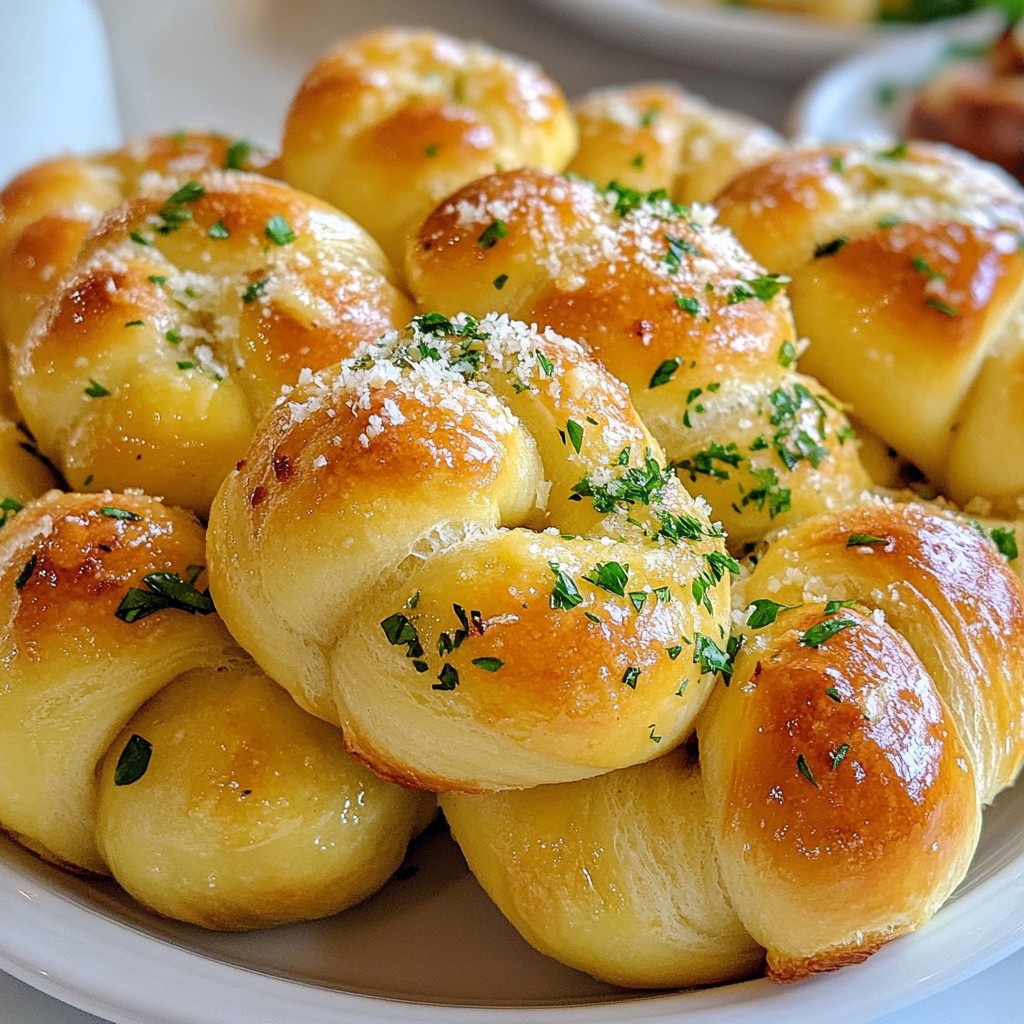 Garlic Butter Parmesan Knots Tasty and Easy Recipe