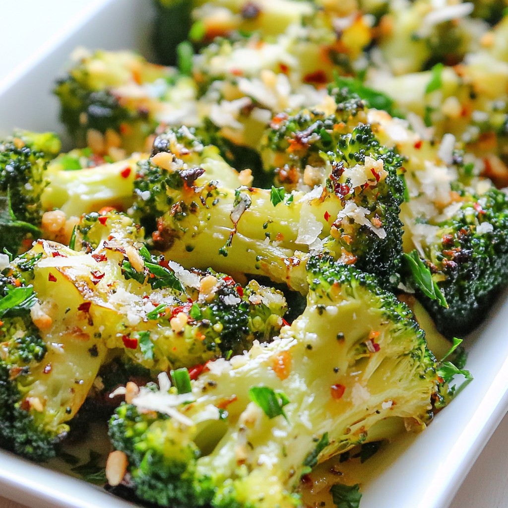 Lemon Garlic Roasted Broccoli Flavorful Side Dish