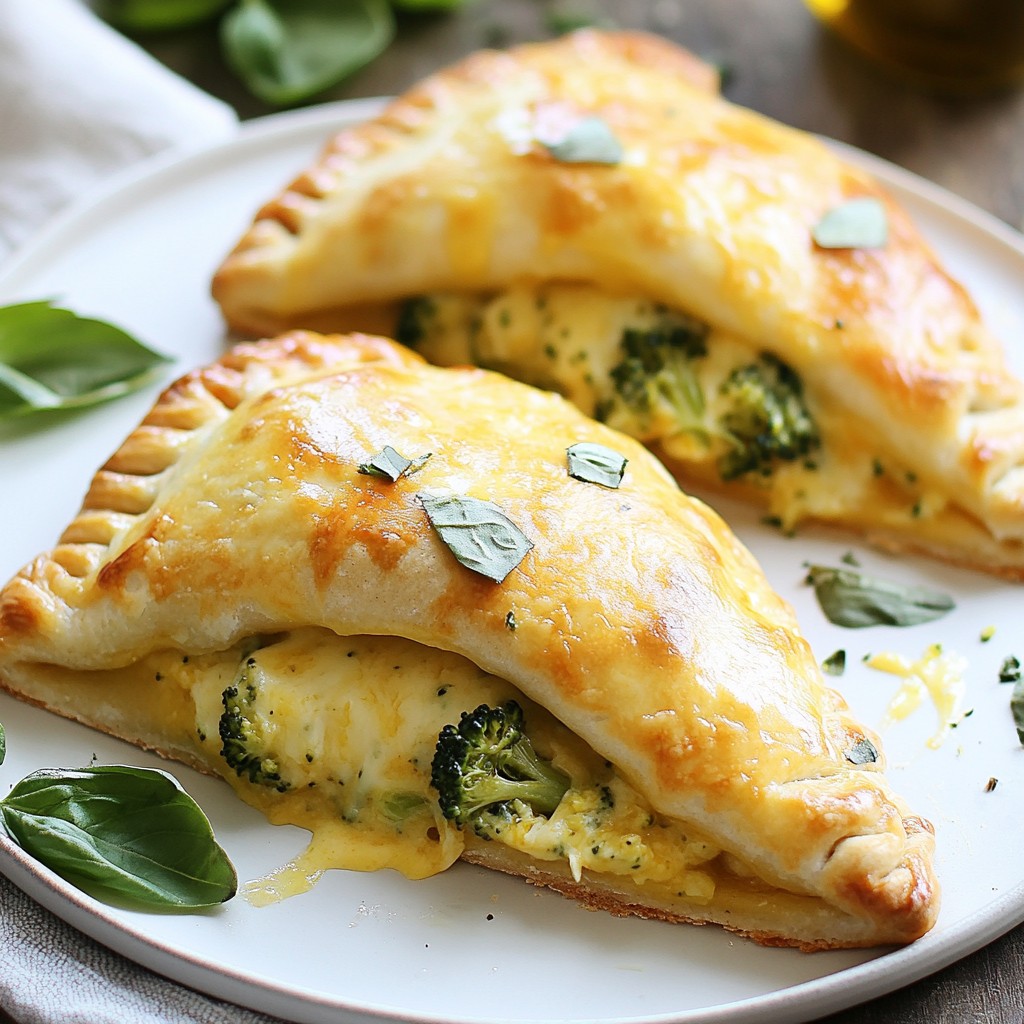 Cheesy Chicken Broccoli Calzones Easy and Tasty Meal