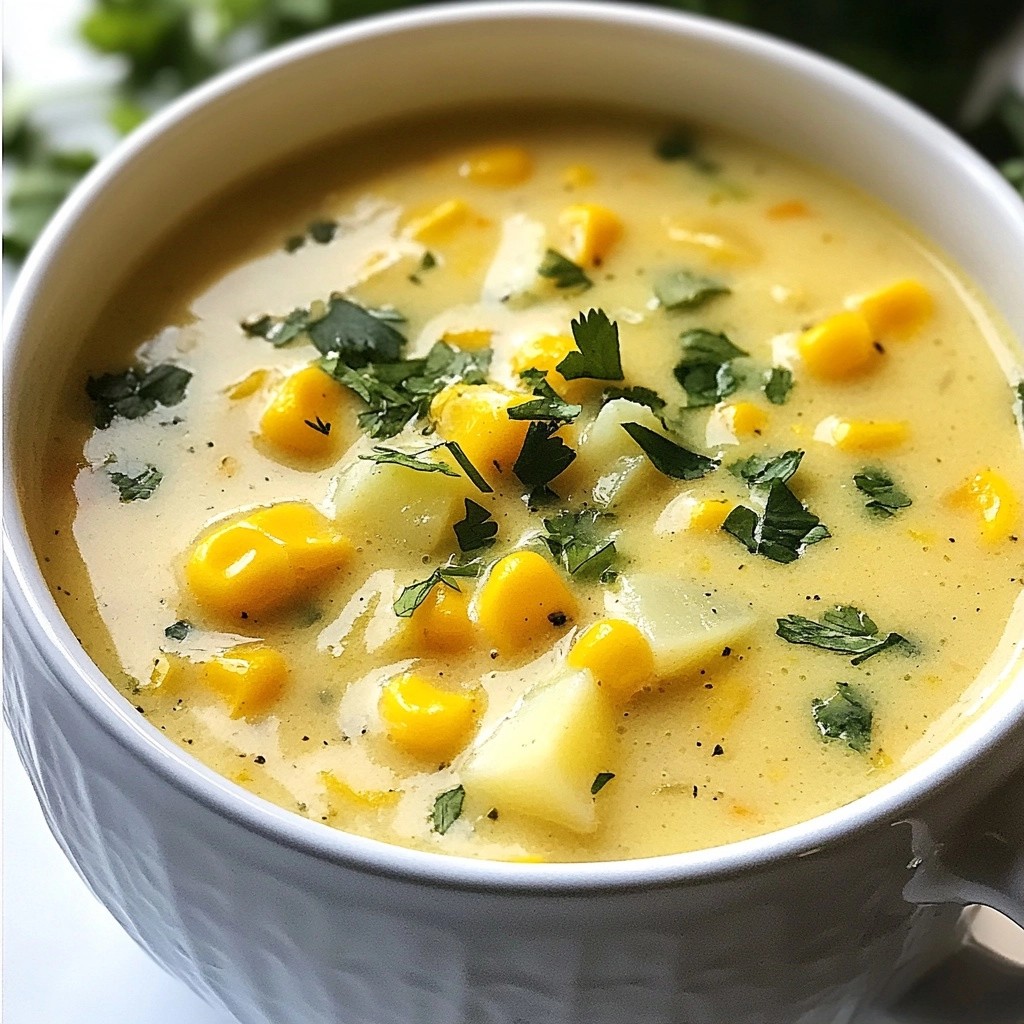 Comforting Instant Pot Sweet Corn Chowder Recipe