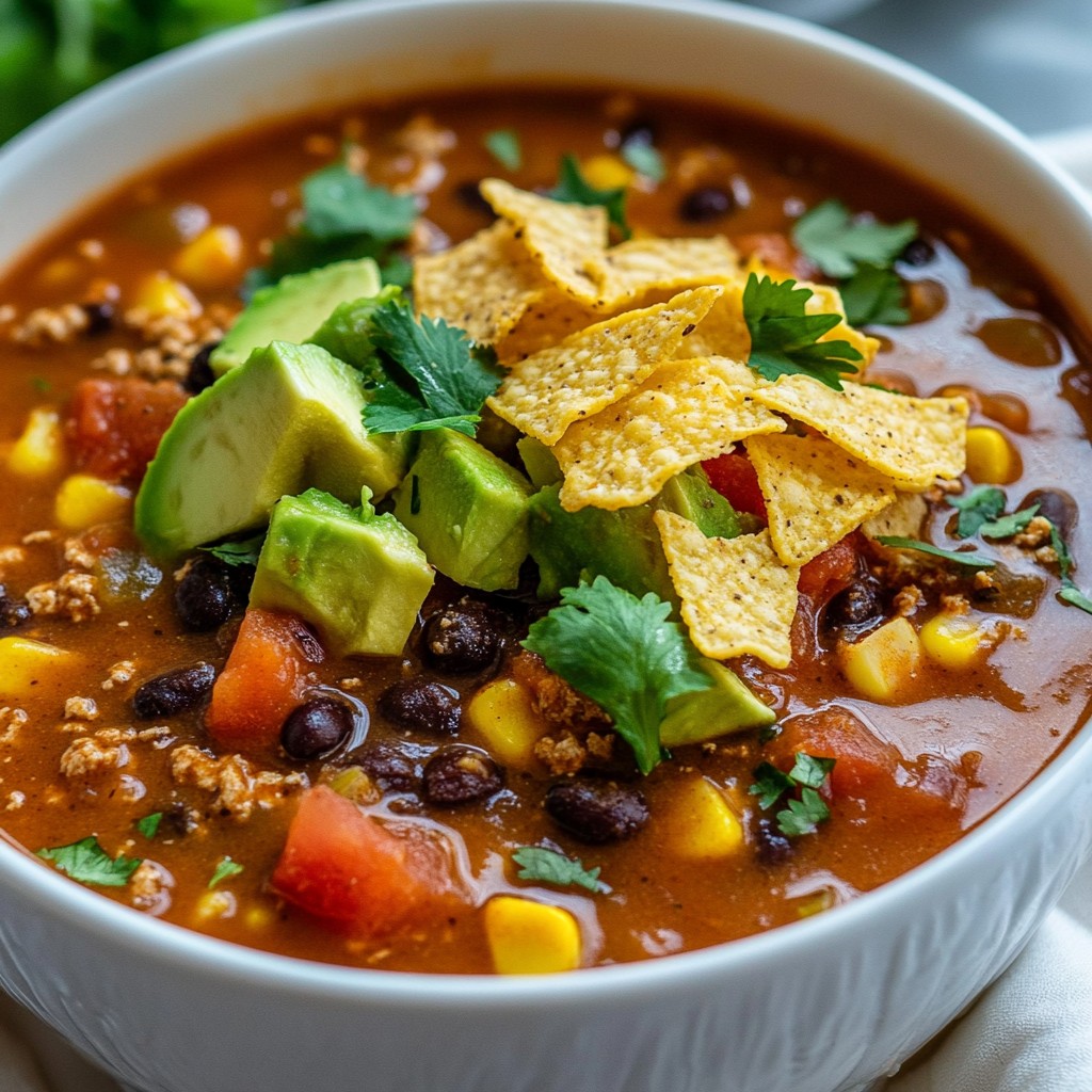 Spicy Instant Pot Black Bean Enchilada Soup Recipe