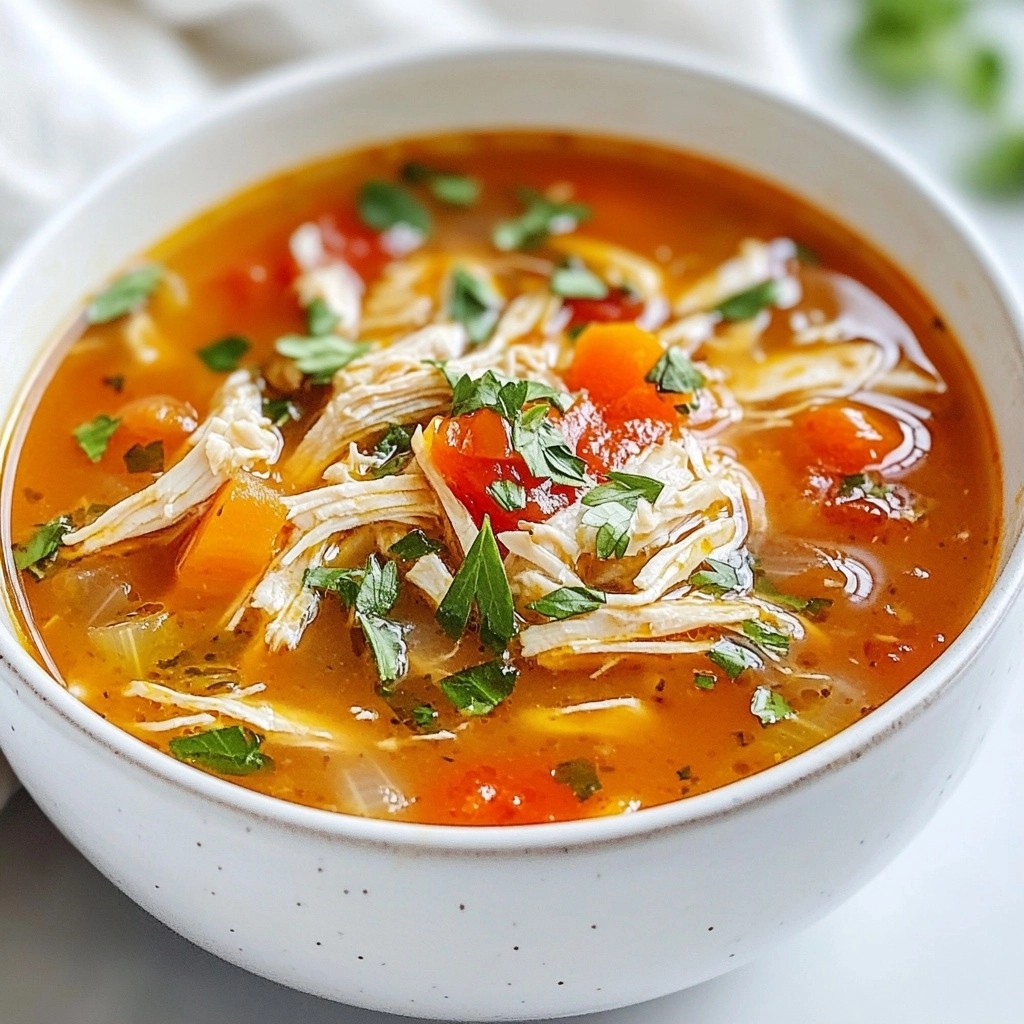 Hearty Instant Pot Chicken Tomato Soup Recipe Delight
