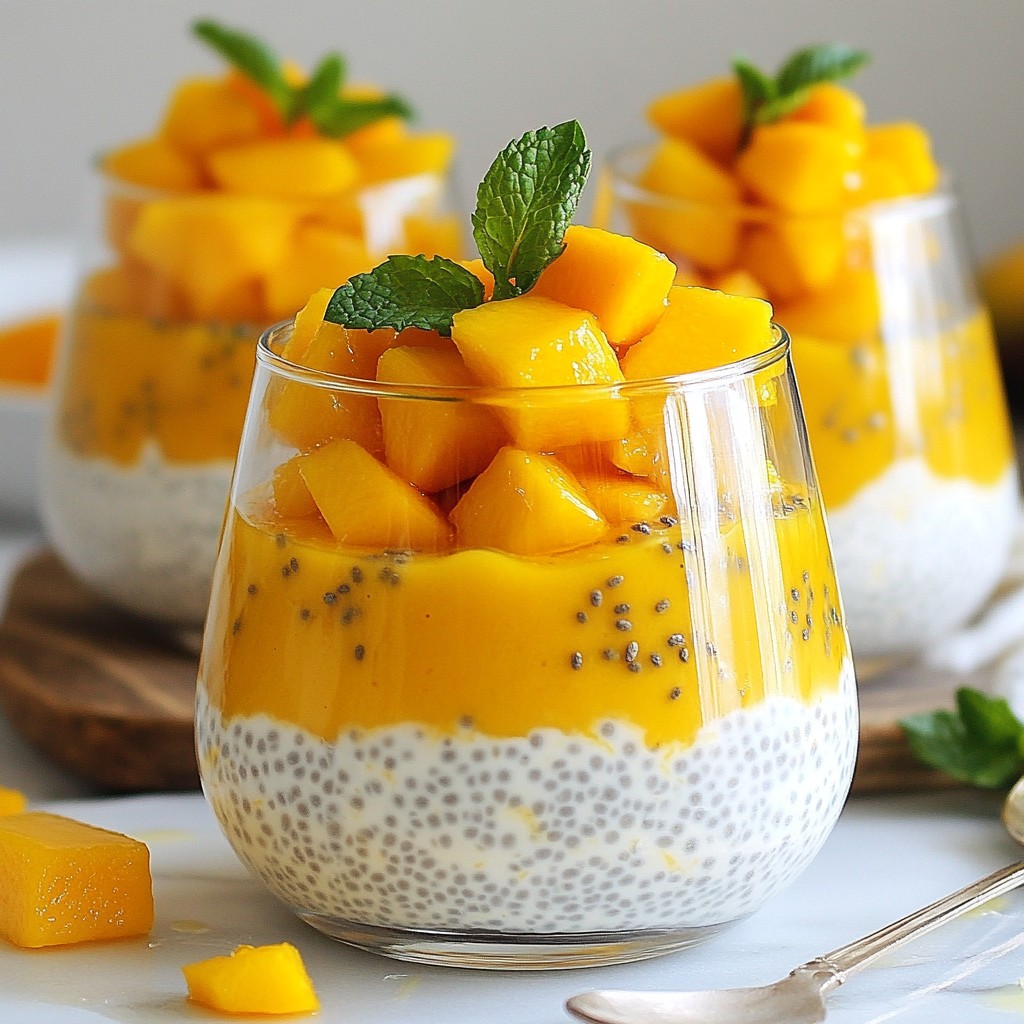 Mango Coconut Chia Pudding Delightful and Healthy Treat