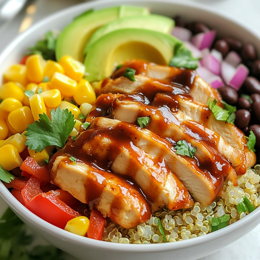 BBQ Chicken Quinoa Bowls Flavorful Meal Prep Idea