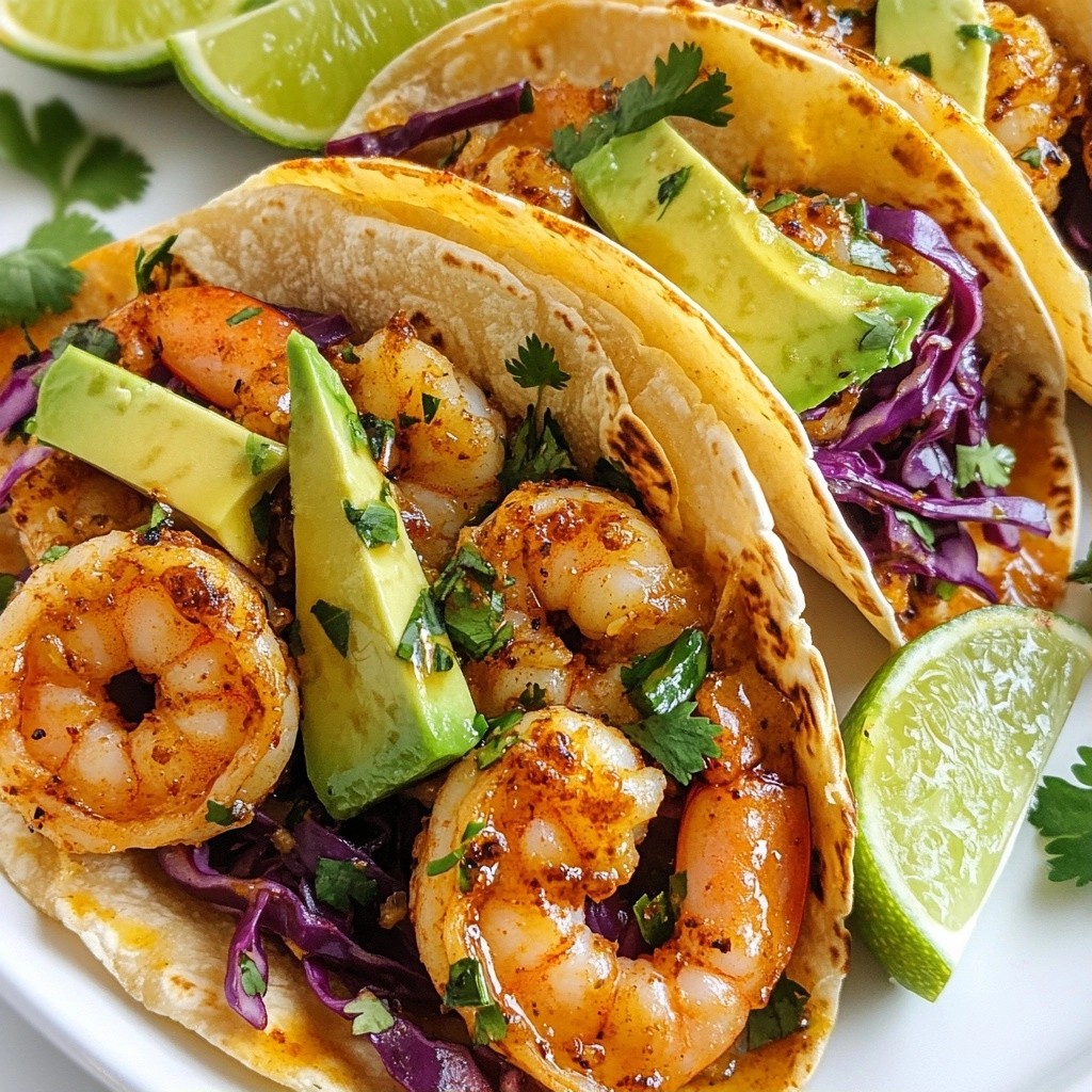 Spicy Instant Pot Garlic Shrimp Tacos Easy and Fast