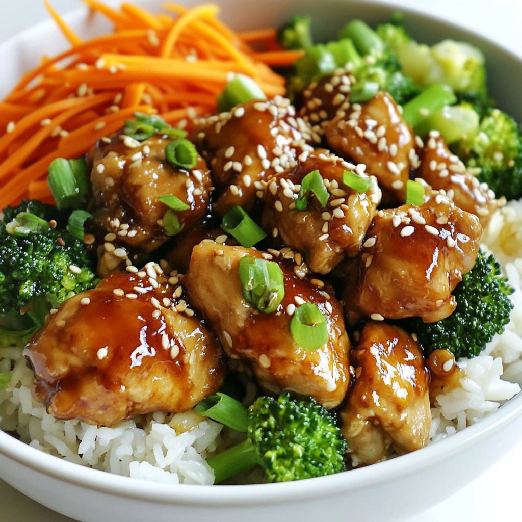 Chicken Teriyaki Rice Bowls Flavorful and Simple Dish