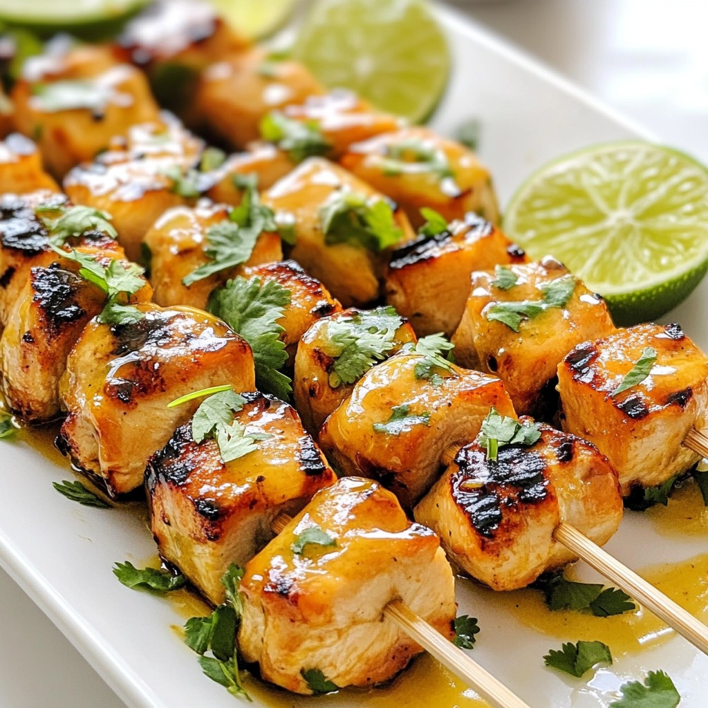 Honey Lime Chicken Skewers Flavorful Grilled Delight