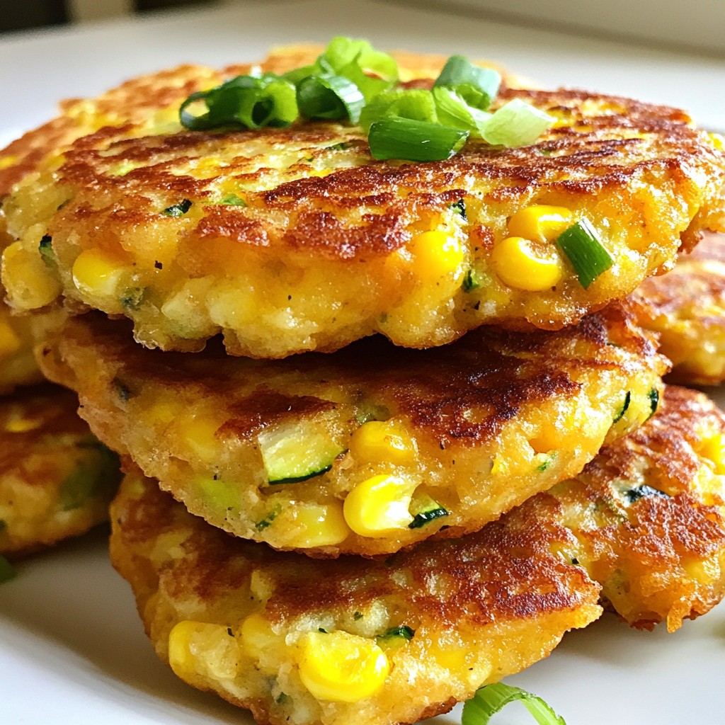 Zucchini Corn Fritters Crispy and Flavorful Delight