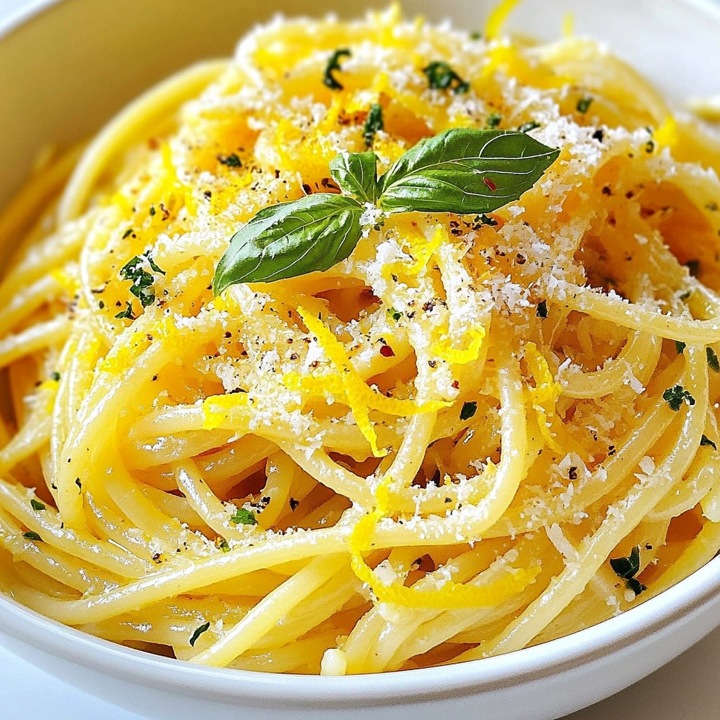 Zesty Instant Pot Lemon Basil Spaghetti Delight