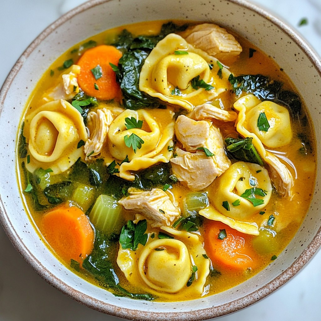 Comforting Instant Pot Chicken Tortellini Stew Delight