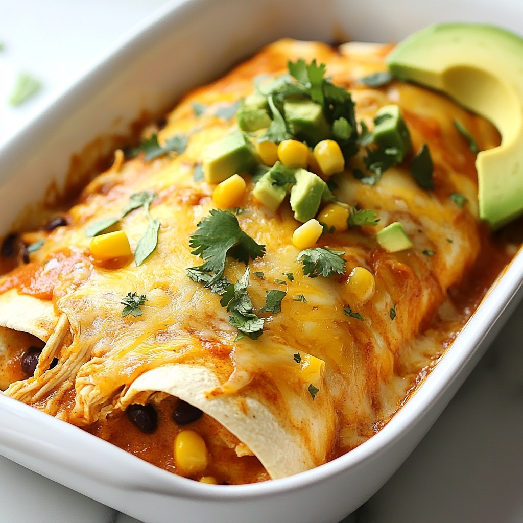 Tex-Mex Chicken Enchiladas Flavorful Weeknight Meal